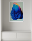 Phone lock screen showing Flattery by Kalle Hellzen at the end of a hallway as wallpaper.