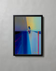 Bird by Atelier Kalle Hellzén, A3 open-edition print flush-mounted in a black frame.