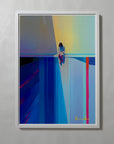 Bird by Atelier Kalle Hellzén, A2 open-edition print flush-mounted in a white frame.