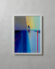 Bird by Atelier Kalle Hellzén, A3 open-edition print flush-mounted in a white frame.