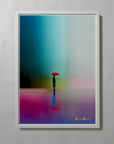 Off Season by Atelier Kalle Hellzén, A2 open-edition print flush-mounted in a white frame.