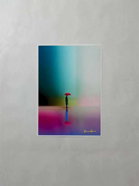 Off Season, an open-edition giclée print by Atelier Kalle Hellzén on Hahnemühle German Etching, shown unframed in A3 size.