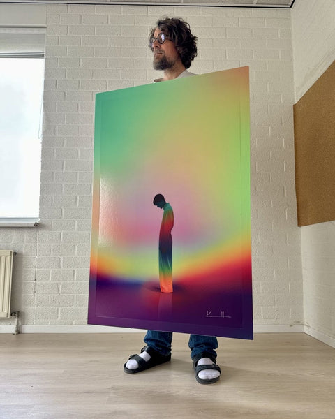 Atelier Kalle Hellzén Giclée Hand-Embellished - 31.5″ × 47.25″ / 80 cm × 120 cm / Dibond w. Aluminum Subframe Ray | Hand-Embellished Unique
