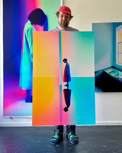 Atelier Kalle Hellzén Giclée Hand-Embellished - 80cm x 120cm, 31.5 inches x 47.25inches / Aluminium Mount Private Sun | Hand-Embellished Unique