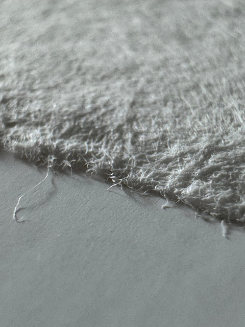 WHSPR by Atelier Kalle Hellzén, hand-signed and numbered Limited Edition of 5. Archival pigment on handmade 300gsm kozo washi with natural deckled edge. Supplementary view.