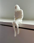 Atelier Kalle Hellzén Sculpture Originial Size (5.9" / 15 cm) / White White Bird
