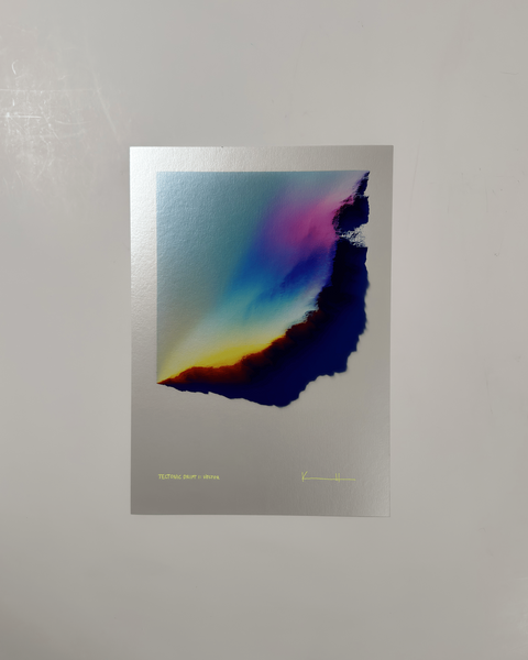Atelier Kalle Hellzén Timed Limited Edition 297×420mm, 11.7×16.5in Tectonic Drift I: Vector