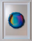 IMPACT 0014 by Kalle Hellzén, hand-signed one-of-one original presented in float mount with Museum Glass and white frame. Archival pigment on Hahnemühle Photo Rag Metallic 340gsm.