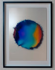 IMPACT 0015 by Kalle Hellzén, hand-signed one-of-one original presented in float mount with Museum Glass and black frame. Archival pigment on Hahnemühle Photo Rag Metallic 340gsm.