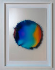 IMPACT 0015 by Kalle Hellzén, hand-signed one-of-one original presented in float mount with Museum Glass and white frame. Archival pigment on Hahnemühle Photo Rag Metallic 340gsm.