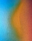 IMPACT 0015 by Kalle Hellzén, hand-signed one-of-one original. Archival pigment on Hahnemühle Photo Rag Metallic 340gsm, from macro studies of pigment, medium, chemistry, and physics under chromatic pressure. Alternate view.
