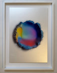 IMPACT 0016 by Kalle Hellzén, hand-signed one-of-one original presented in float mount with Artglass and a white frame. Archival pigment on Hahnemühle Photo Rag Metallic 340gsm.