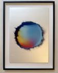 IMPACT 0017 by Kalle Hellzén, hand-signed one-of-one original presented in float mount with Artglass and a black frame. Archival pigment on Hahnemühle Photo Rag Metallic 340gsm.