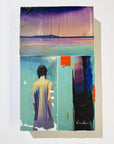 Divide, 30 x 40 cm, pigment transfer, acrylic and varnish on cradled wooden boards