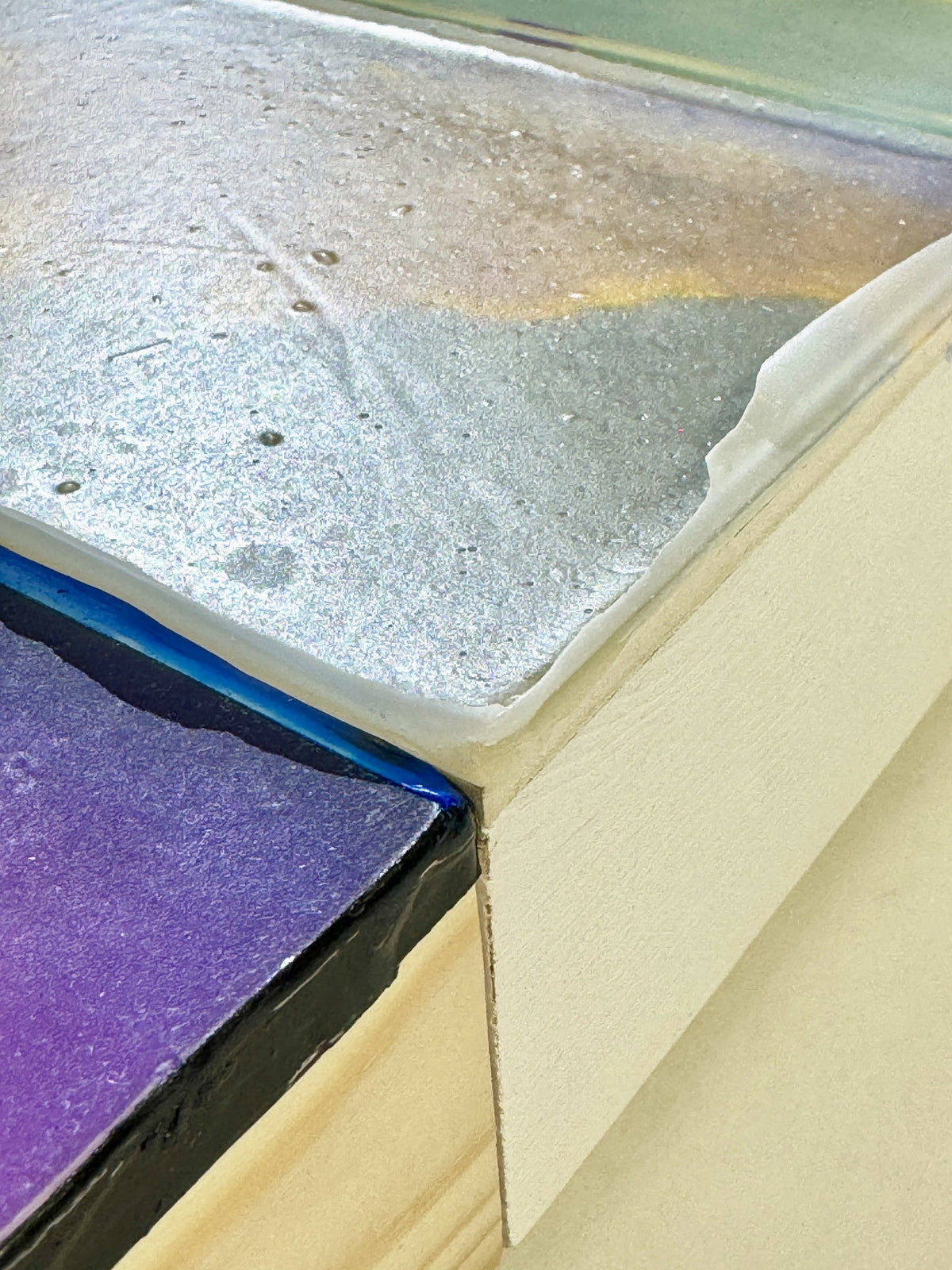 Subtle Shifts, 40 x 50 cm, detail of the surface