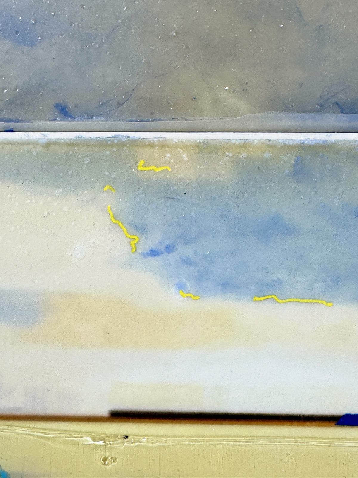 Subtle Shifts, 40 x 50 cm, detail of the surface