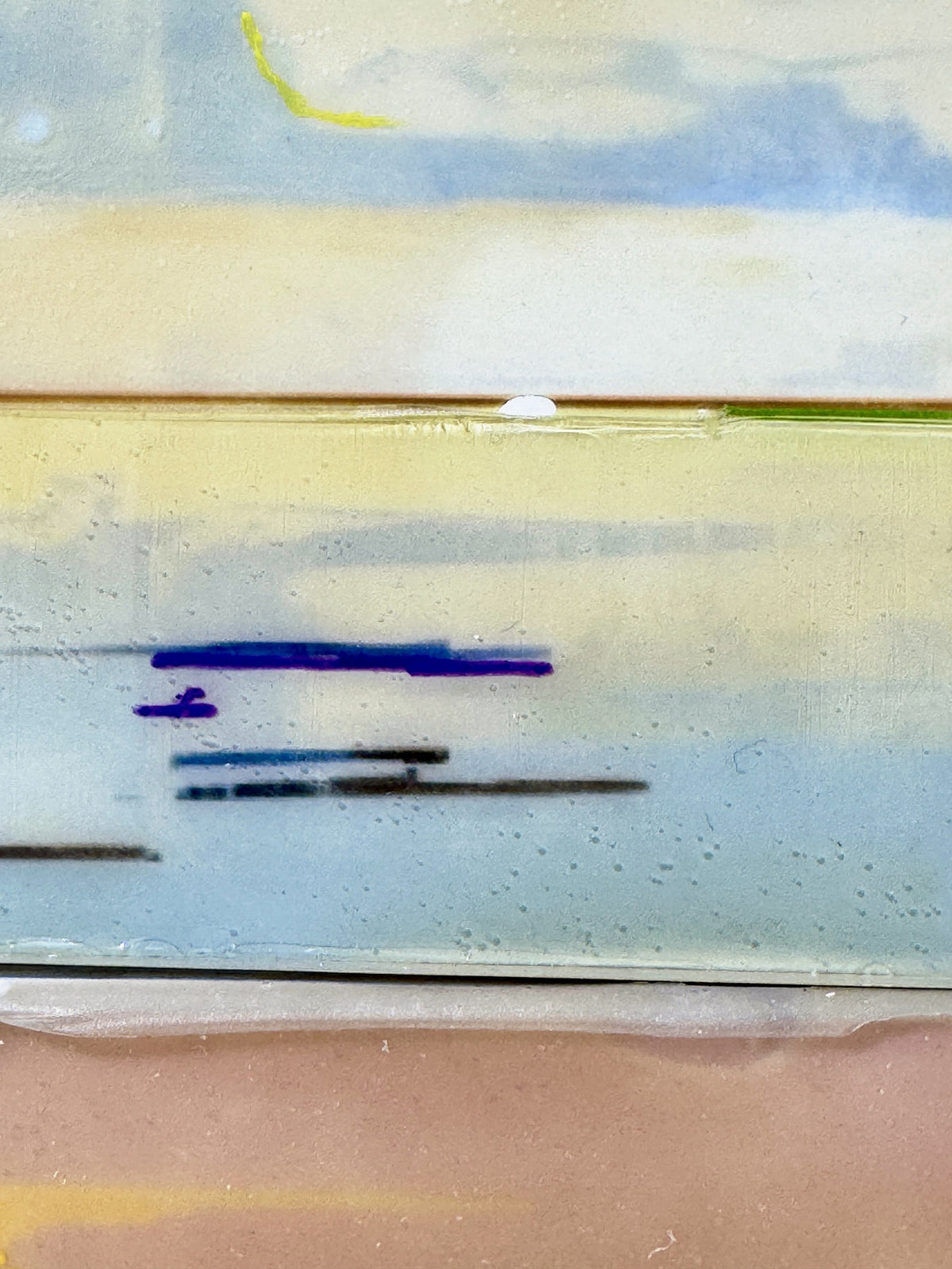 Subtle Shifts, 40 x 50 cm, detail of the surface