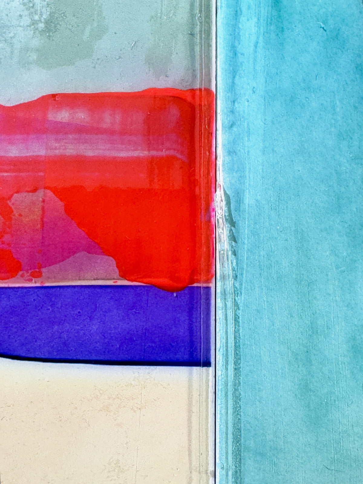 Subtle Shifts, 40 x 50 cm, detail of the surface