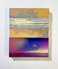 Subtle Shifts, 40 x 50 cm, pigment transfer, acrylic and varnish on cradled wooden boards
