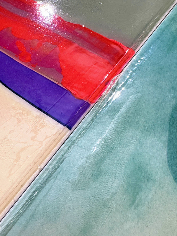 Things About Red, 33 x 24 cm, detail of the surface