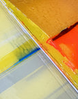 Through Peach to Gold, 58 x 60 cm, detail of the surface
