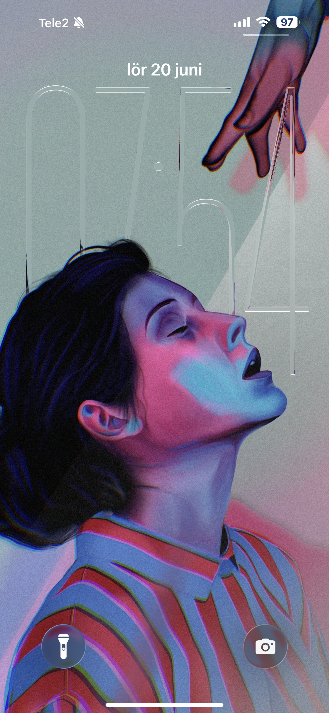 Precious by Kalle Hellzén shown as an iPhone lock screen