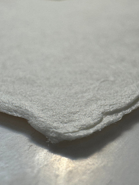 The Solar Pavilion by Atelier Kalle Hellzén, hand-signed and numbered Limited Edition of 10. Archival pigment on handmade 300gsm kozo washi with natural deckled edge. Corner detail.