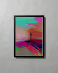 Golden Hour by Atelier Kalle Hellzén, A3 open-edition print flush-mounted in a black frame.