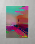 Golden Hour, an open-edition giclée print by Atelier Kalle Hellzén on Hahnemühle German Etching, shown unframed in A2 size.