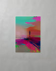 Golden Hour, an open-edition giclée print by Atelier Kalle Hellzén on Hahnemühle German Etching, shown unframed in A3 size.