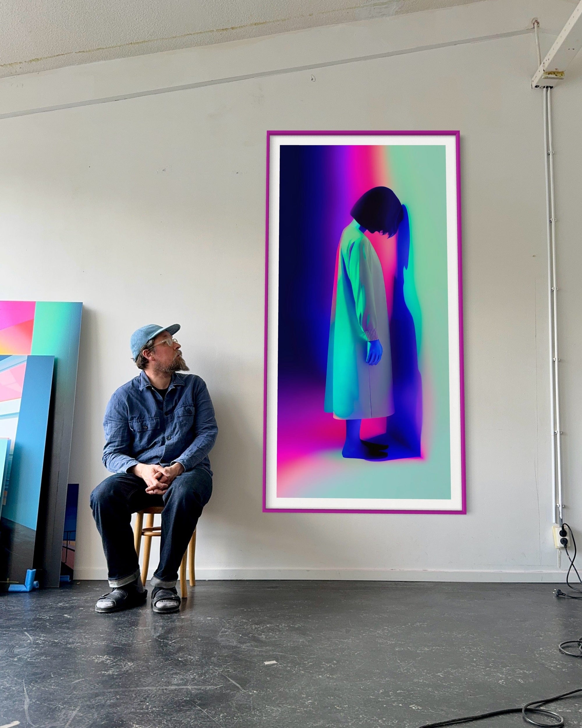 Atelier Kalle Hellzén 39.37 inches x 82.67 inches / 100 cm x 210 cm Lean