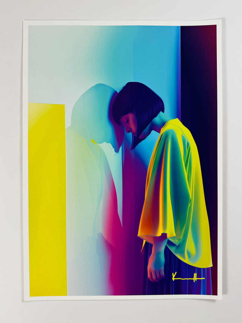 Atelier Kalle Hellzén Giclée 42×59.4cm/15.5×23.4in Step Back to Forward