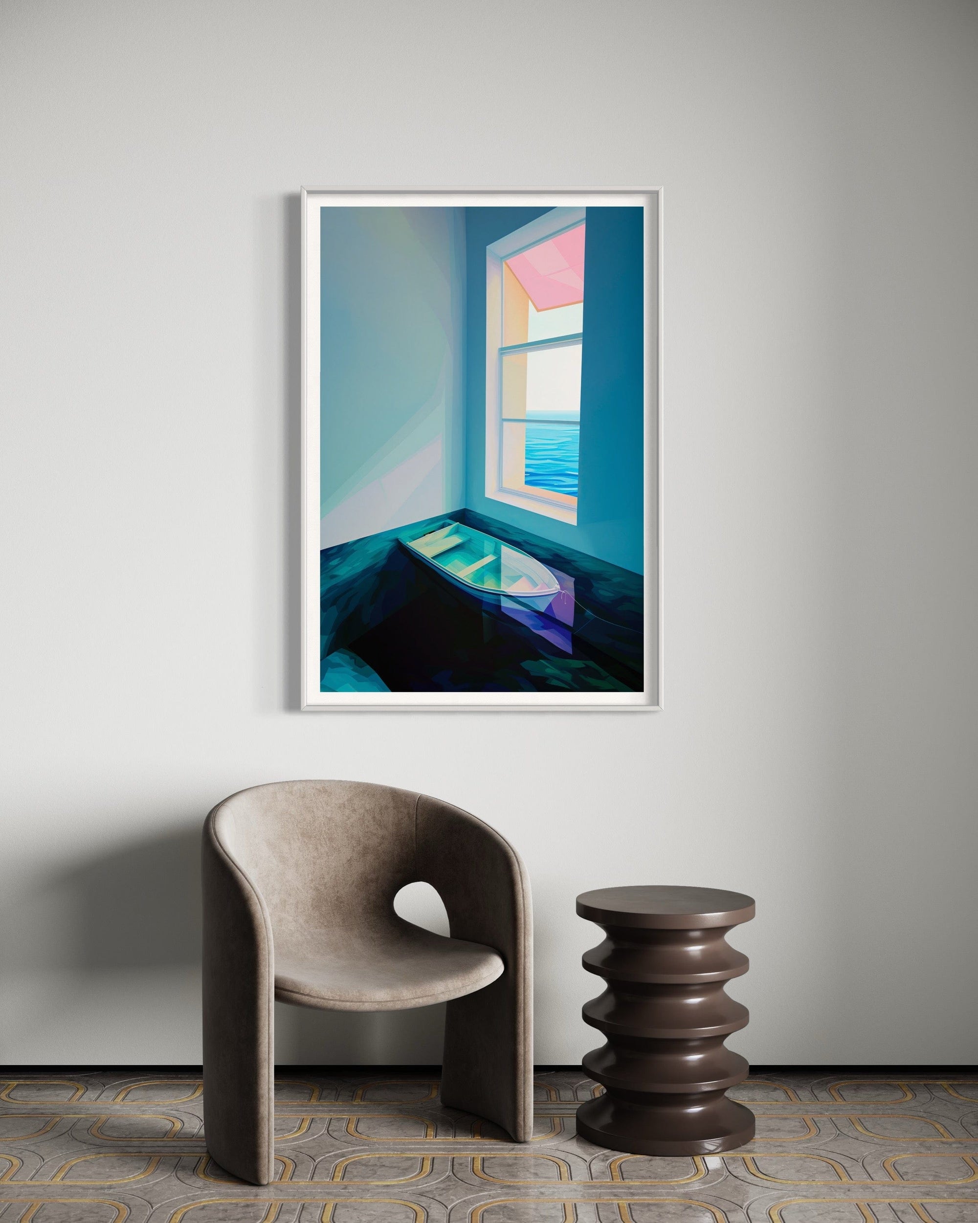 Atelier Kalle Hellzén Giclée 70cm x 100cm / 27.6inches x 39.4inches / White Escape