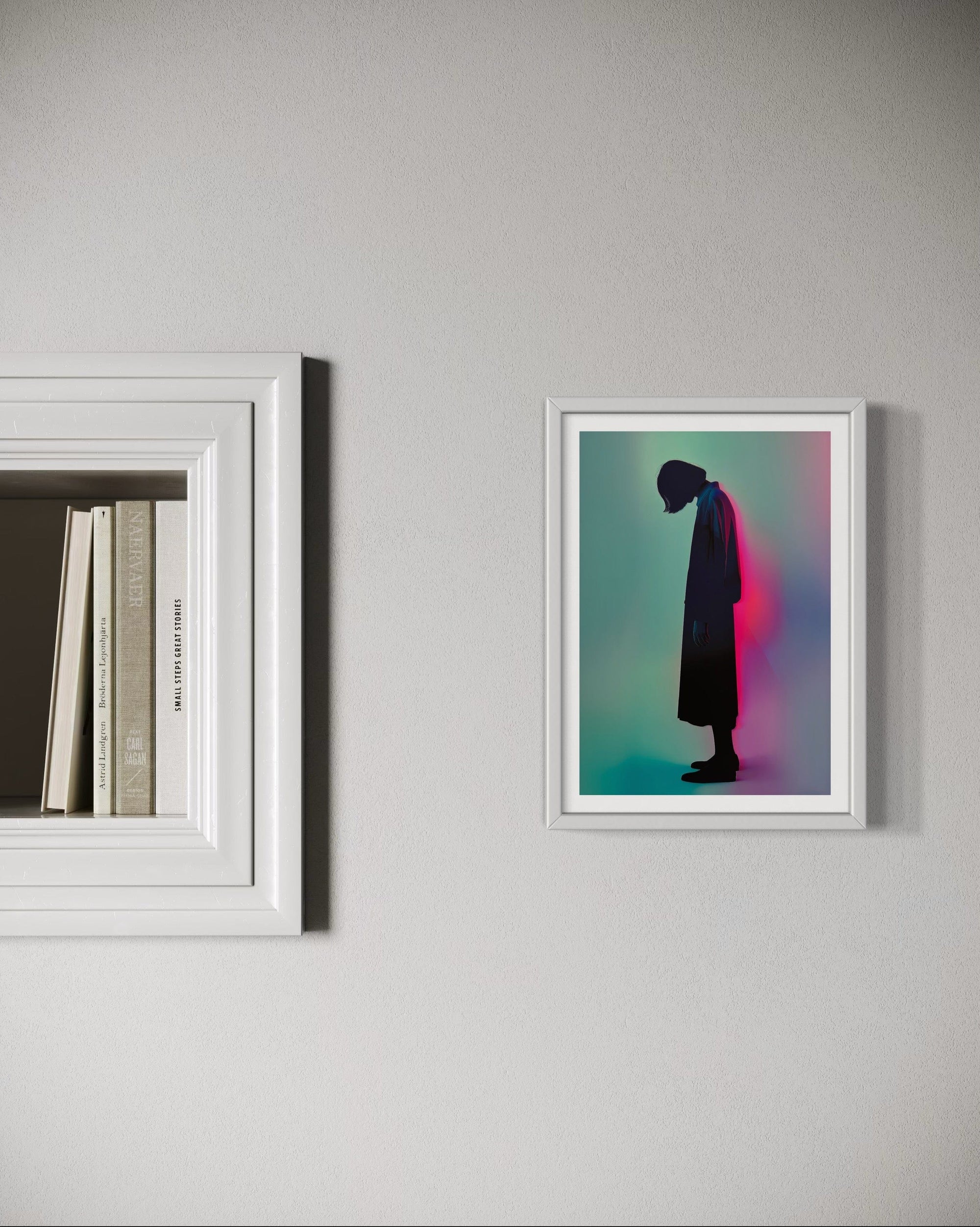 Atelier Kalle Hellzén Giclée Edition of 90 - 8.46 inches x 12.52 inches / 21.5 cm x 31.8 cm Where do we fall from here? | Limited Edition Fine Art Print