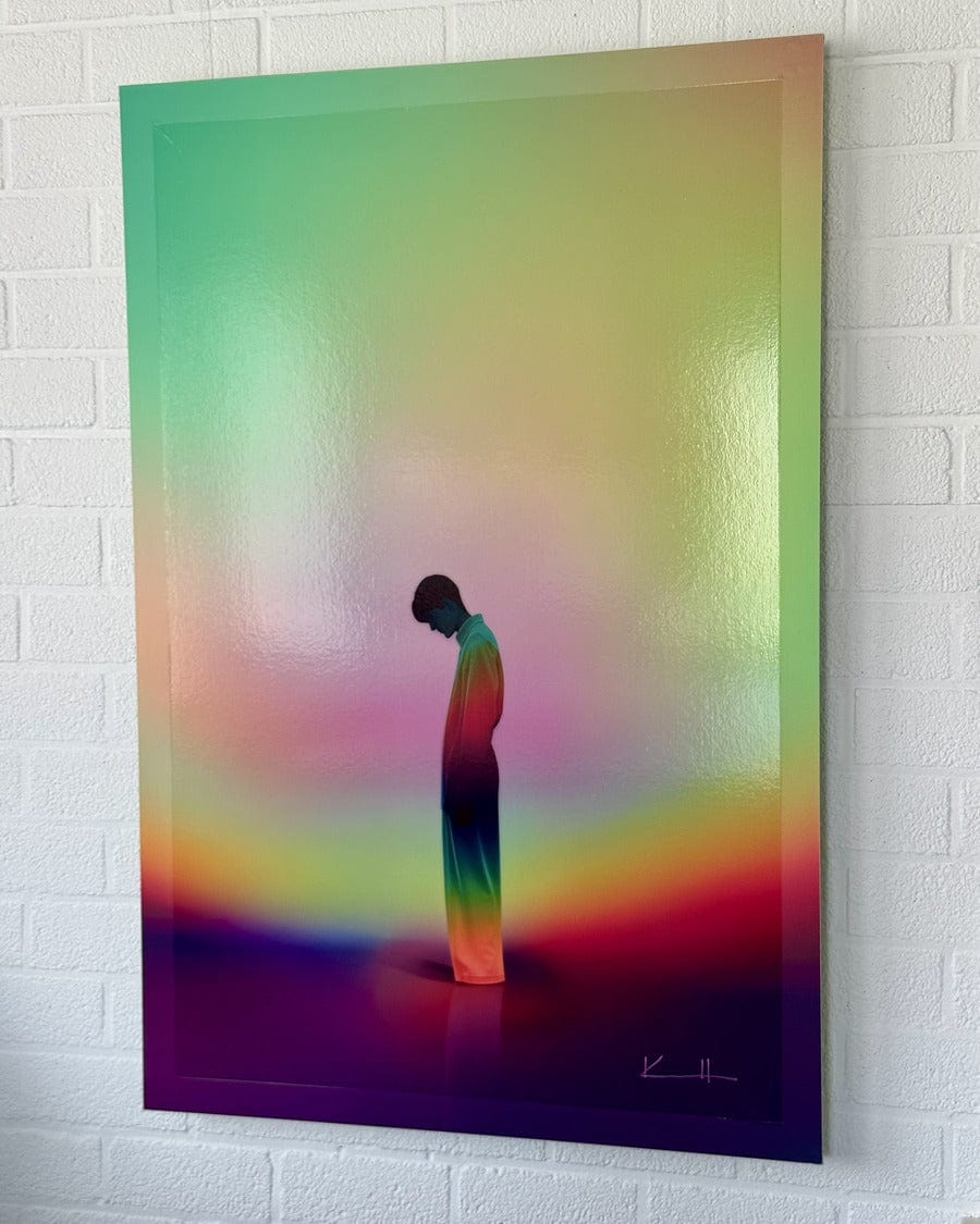 Atelier Kalle Hellzén Giclée Hand-Embellished - 31.5″ × 47.25″ / 80 cm × 120 cm / Dibond w. Aluminum Subframe Ray | Hand-Embellished Unique