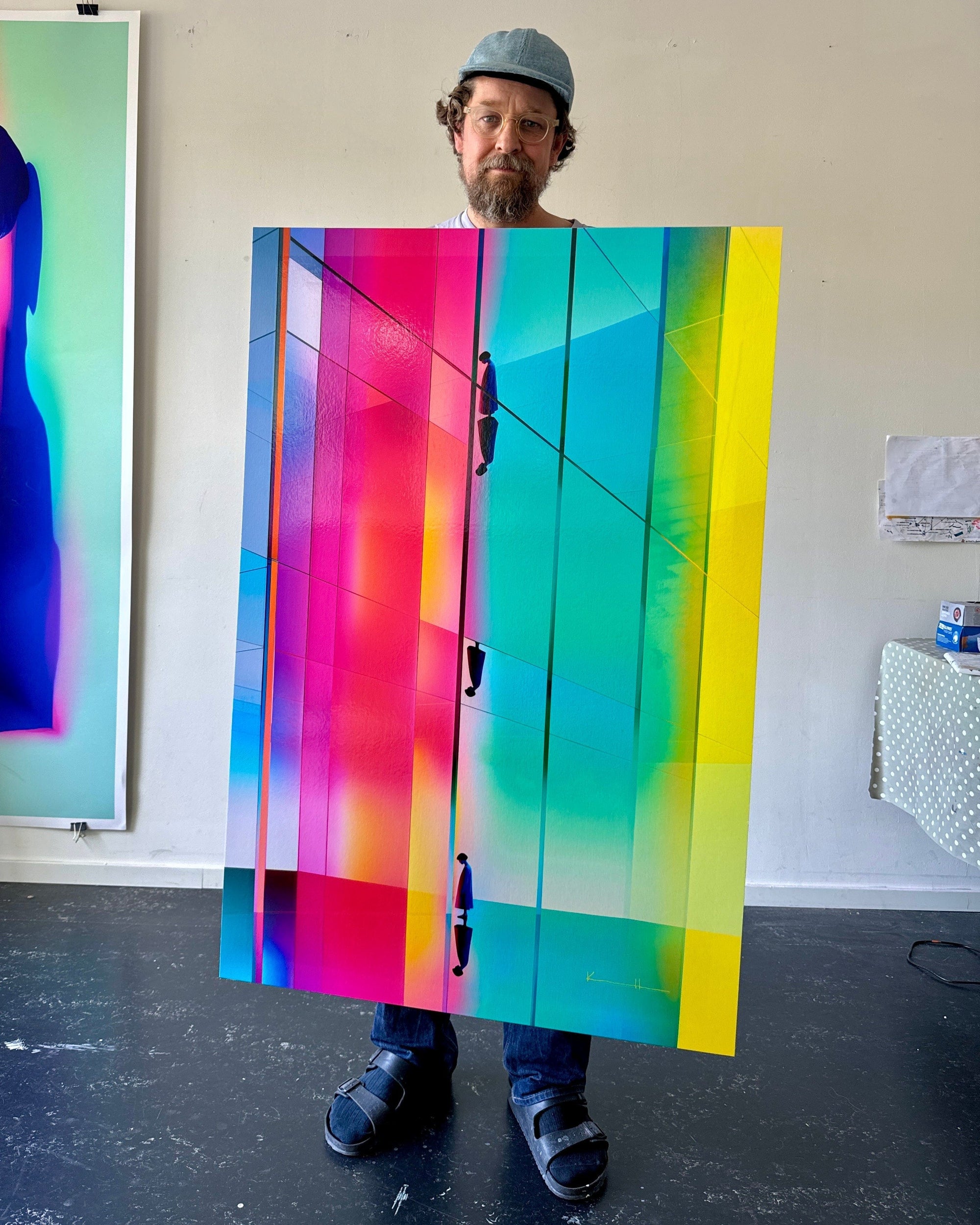Atelier Kalle Hellzén Giclée Hand-Embellished - 80cm x 120cm, 31.5 inches x 47.25inches / Aluminium Mount Omnisun | Hand-Embellished Unique