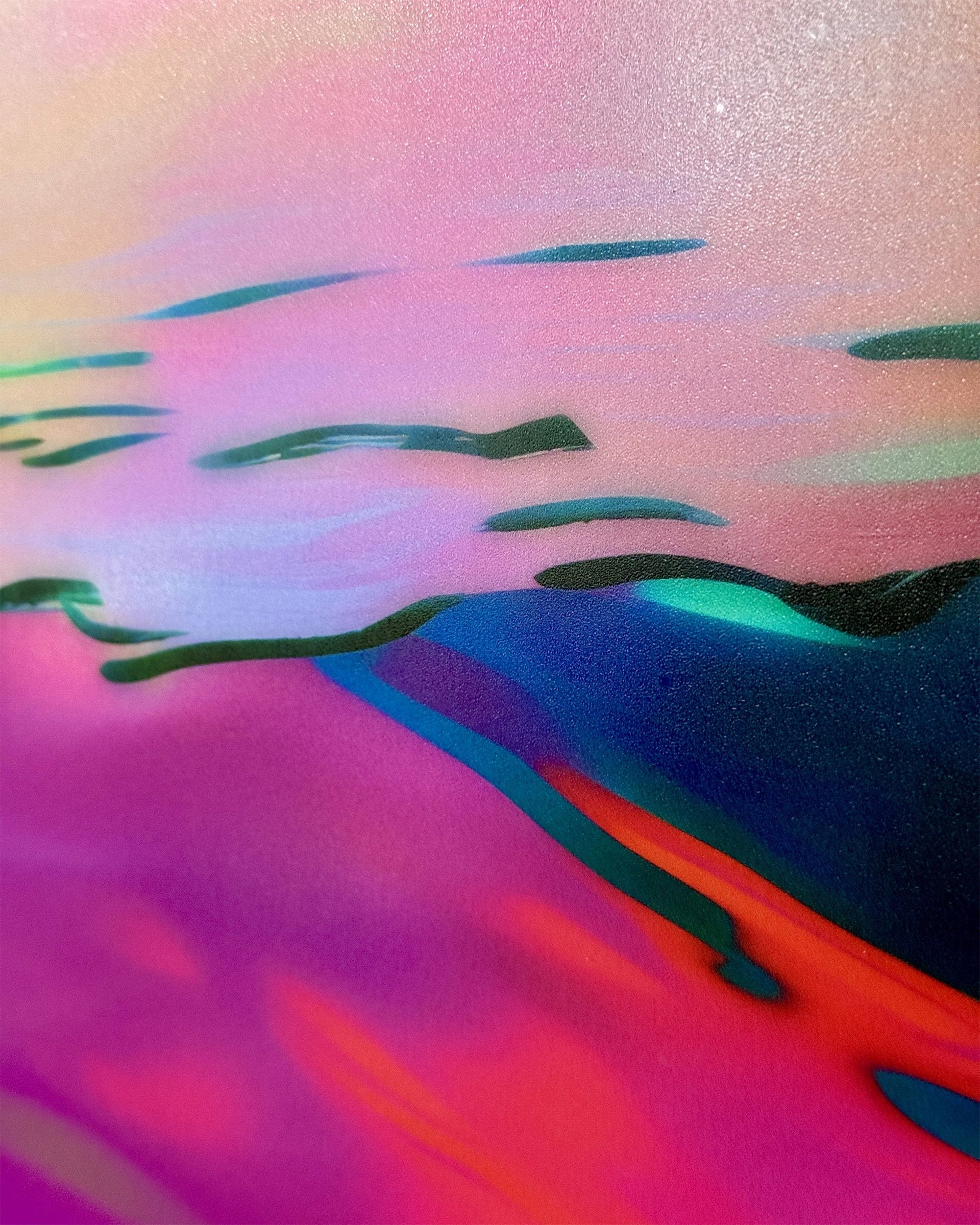 Atelier Kalle Hellzén Hand-Embellished Unique Hand-Embellished - 31.5″ × 47.25″ / 80 cm × 120 cm / Aluminum Subframe Golden Hour | Hand-Embellished Unique