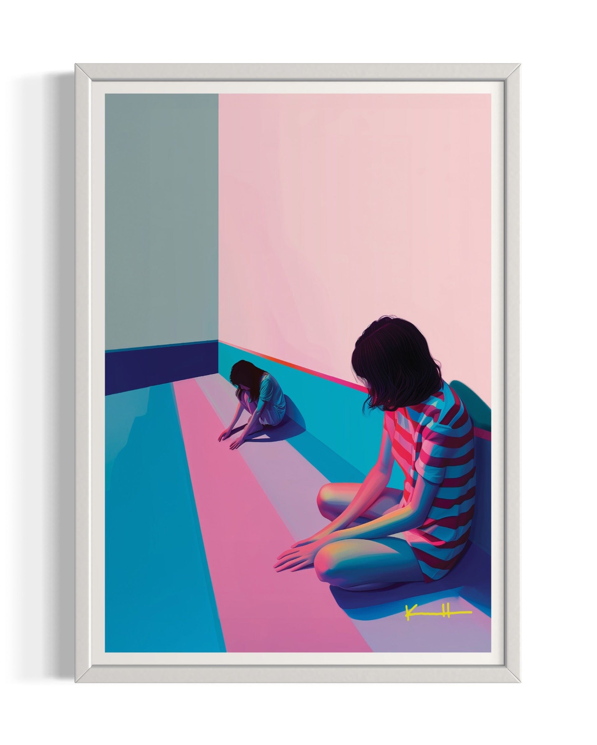 Kalle Hellzen Giclée 30cm x 42cm, 11.7inches x 16.5inches / White What I Know Now | Open Edition Fine Art Print