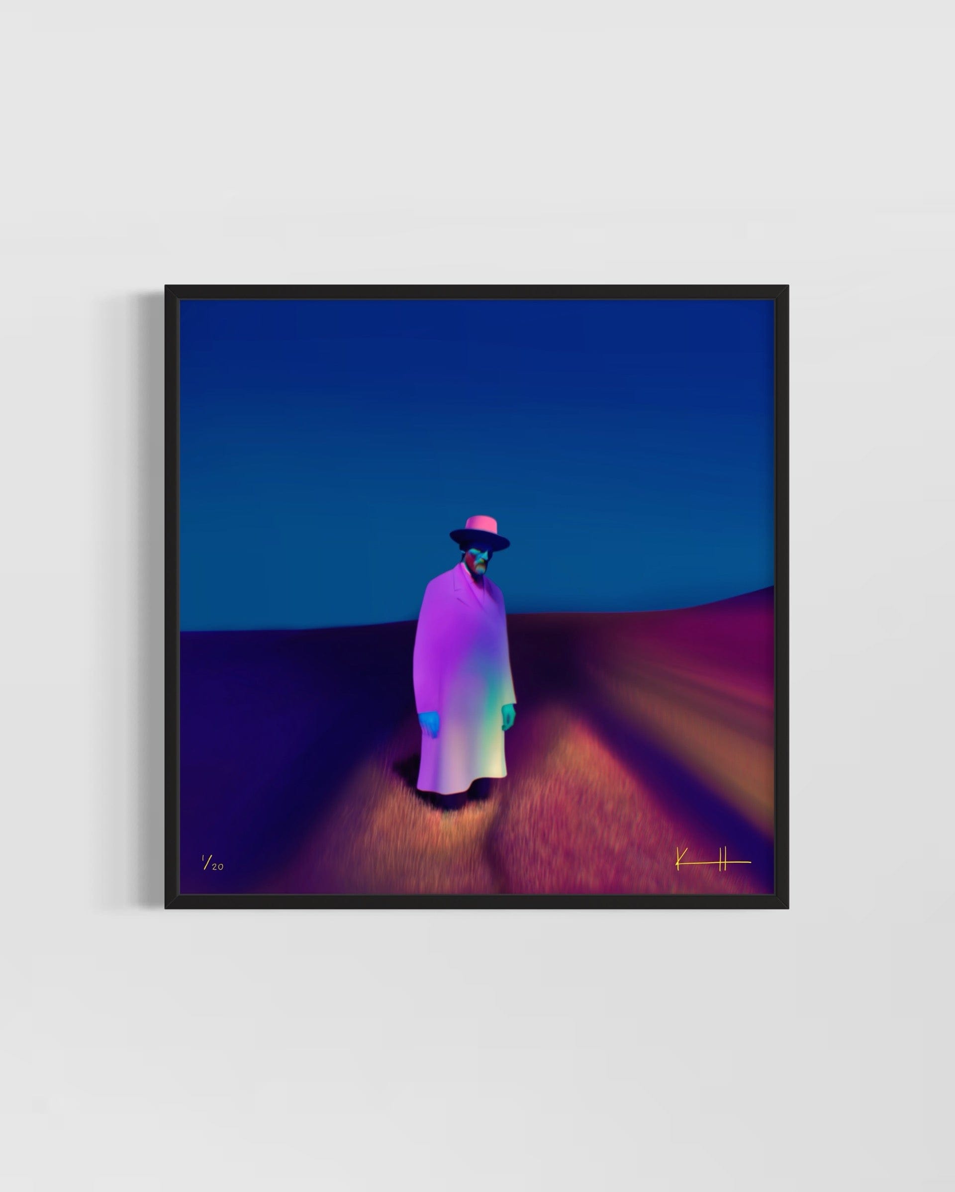 Kalle Hellzen Giclée Edition of 20 - 50cm x 50cm, 19.7inches x 19.7inches / Black Found and Lost | Limited Edition Fine Art Print