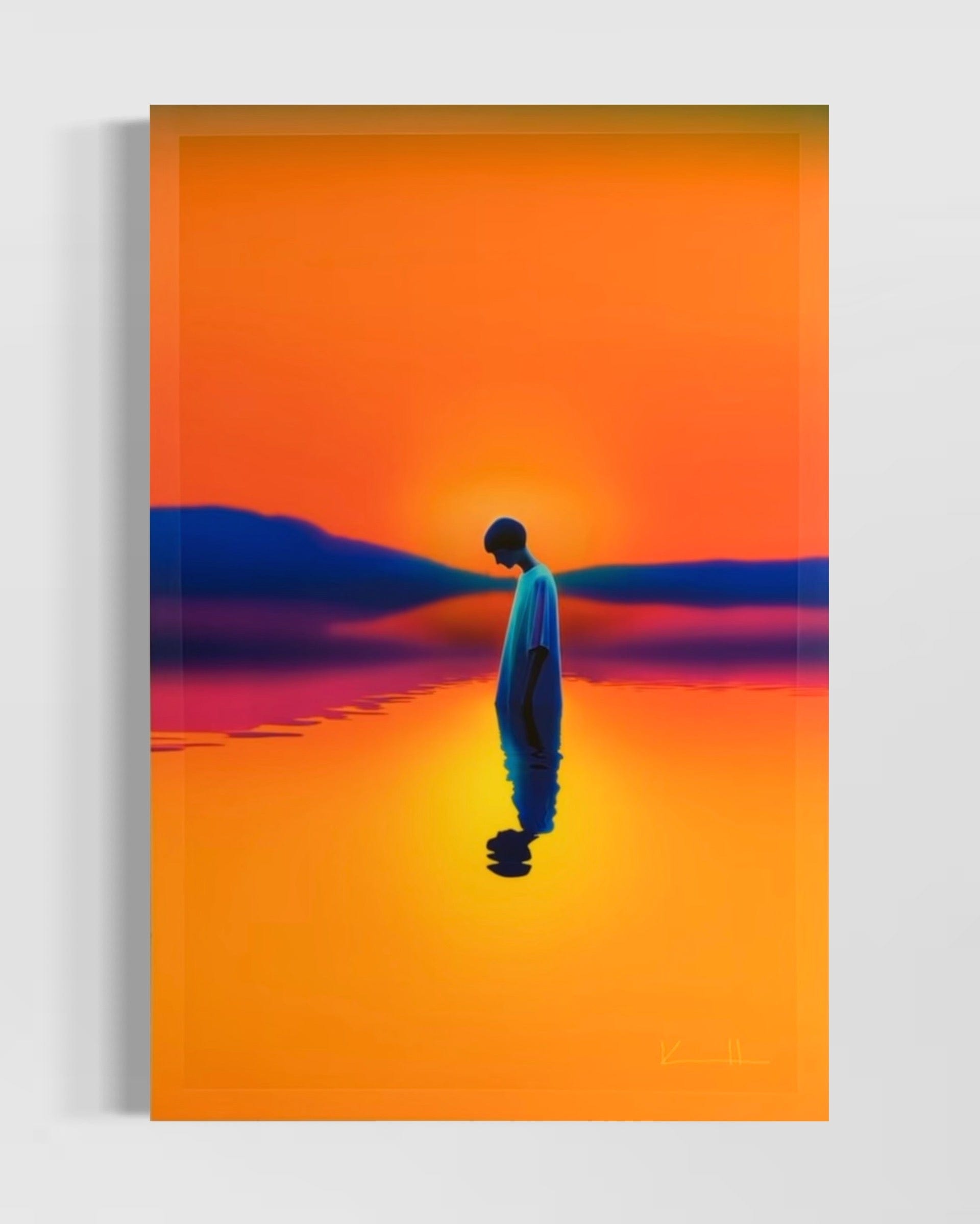 Kalle Hellzén Giclée Hand-Embellished Unique (Choose Dibond) / Dibond w. Aluminum Subframe Almost There | Limited Edition