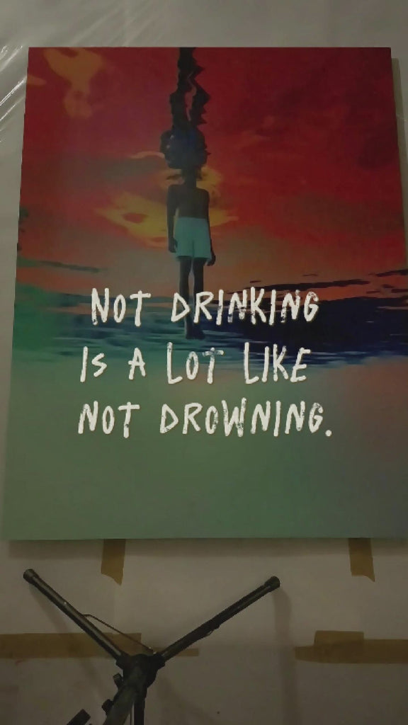 Process video making of Air, fine art print artwork by colorblind artist Kalle Hellzen 
